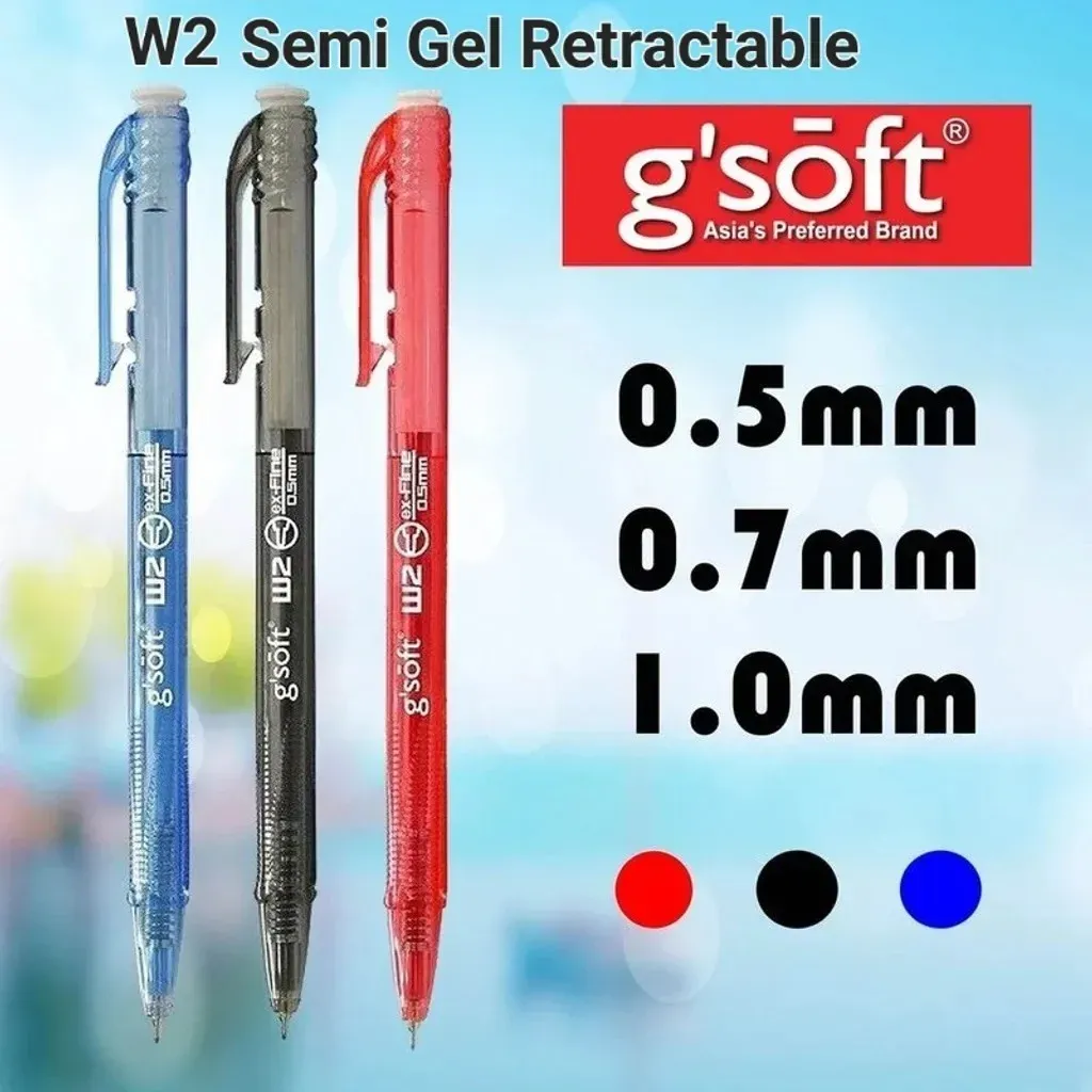 G'SOFT PEN W2 BALL POINT GEL INK