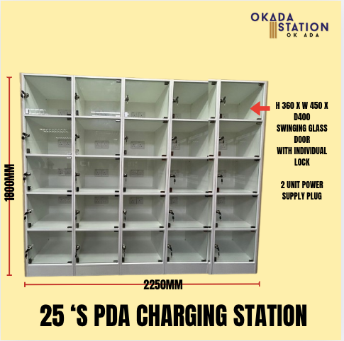 PDA CHARGING STATION - 25 COMPARTMENTS / CHARGING STATION / PDA