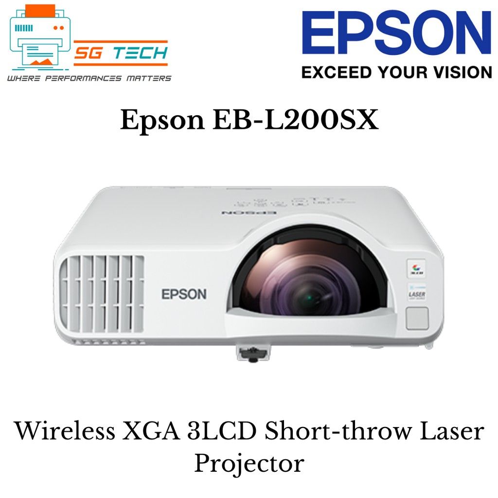EPSON *EPSON EB-L200SX Wireless XGA 3LCD Short-throw Laser Projector