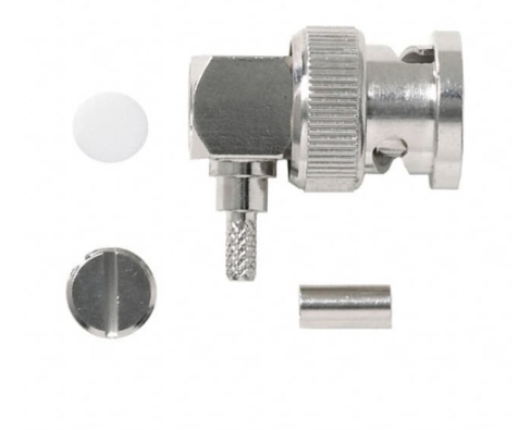 Fluke PCN50 73042 Bnc Right-angle Plug, 50 Ohm, Crimp/solder Type, Rg174, 188, 316
