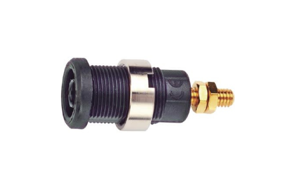 Fluke PJKPL 72912-0 Panel Mt Iec1010 4mm (0.16in) Jack For Sheathed Plug,10/pkg (black)