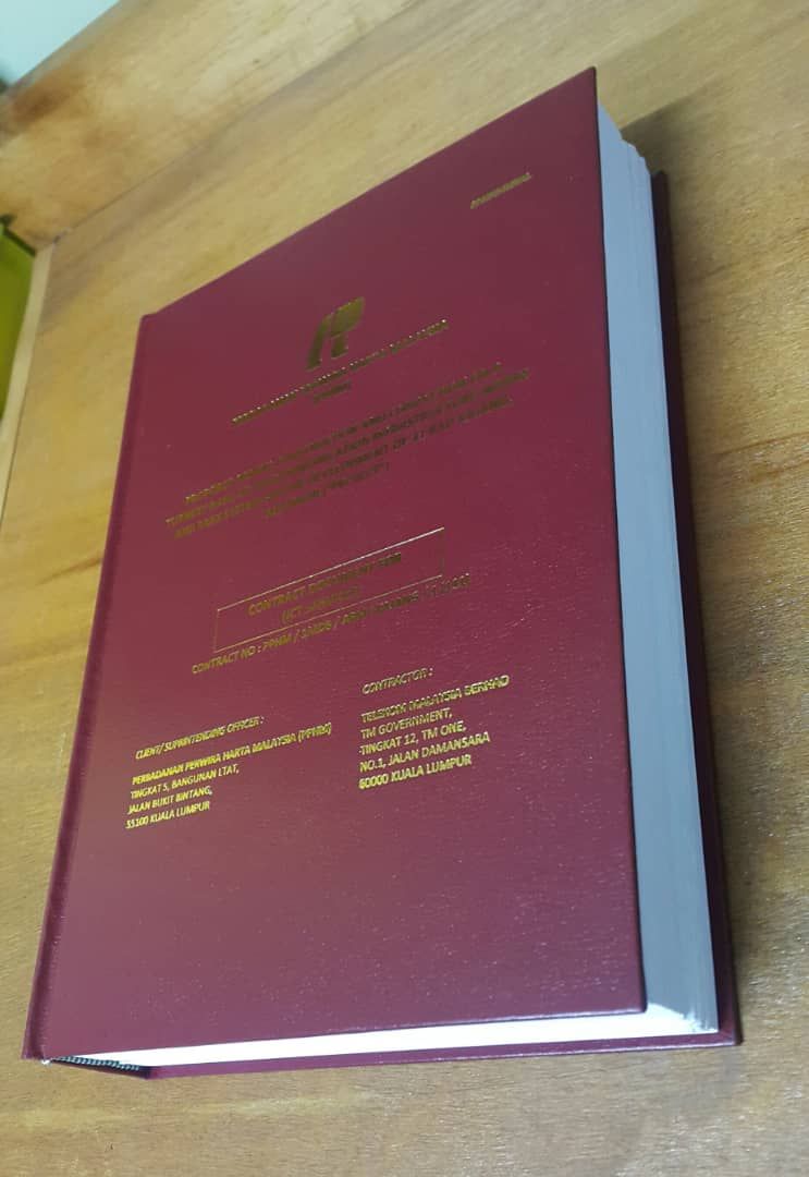 Menjilid Hardcover Binding (Kementerian Pertahanan Malaysia)