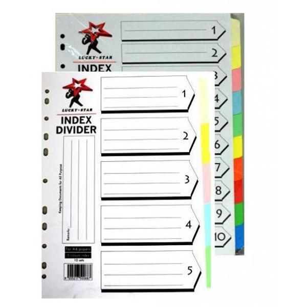 Lucky Star Index Divider (10 colour)