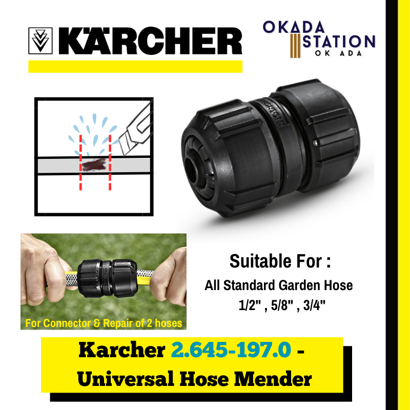 Karcher 2.645-197.0 - Universal Hose Mender / Hose Mender / Hose Repair Accessories / Hose Connection or Repair / Universal Hose Repair
