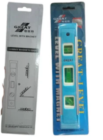 GREAT 8012509 MAGNETIC WATER LEVEL 9"/225MM RULER MEASURING TOOL