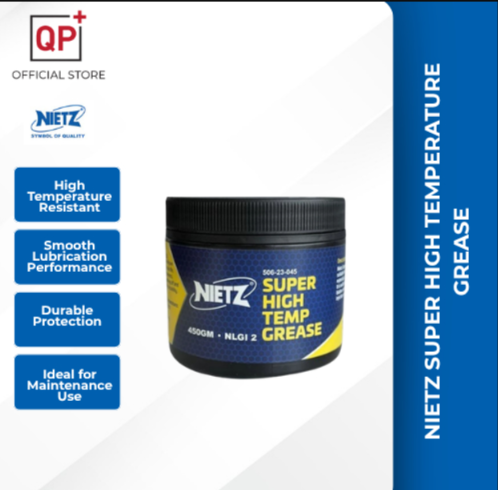 NIETZ SUPER HIGH TEMPERATURE GREASE WITHOUT EXTREME PRESSURE (EP) 450G l GRIS l 润滑脂-