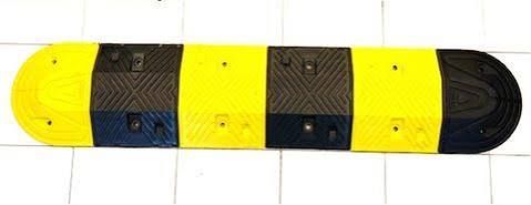 HEAVY DUTY BLOCK - EDPM RUBBER MIDDLE BLOCK & END CAP SPEED BUMP MODEL: Middle Block, MODEL: Yellow, Color: Middle Block, Color: Yellow