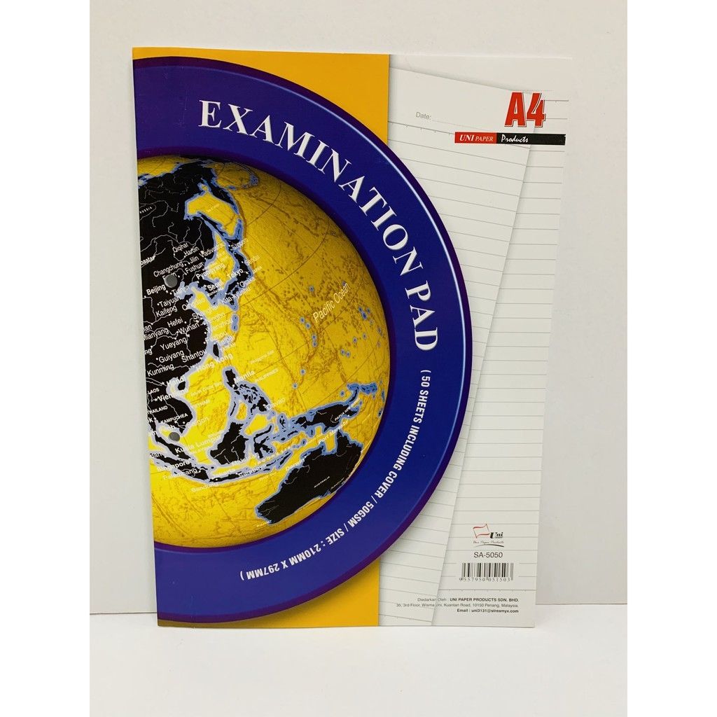 A4 50GSM EXAMINATION PAD