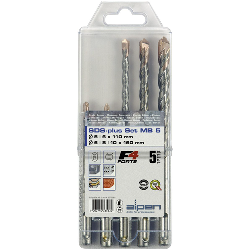ALPEN 5-PC SDS PLUS Drill Set