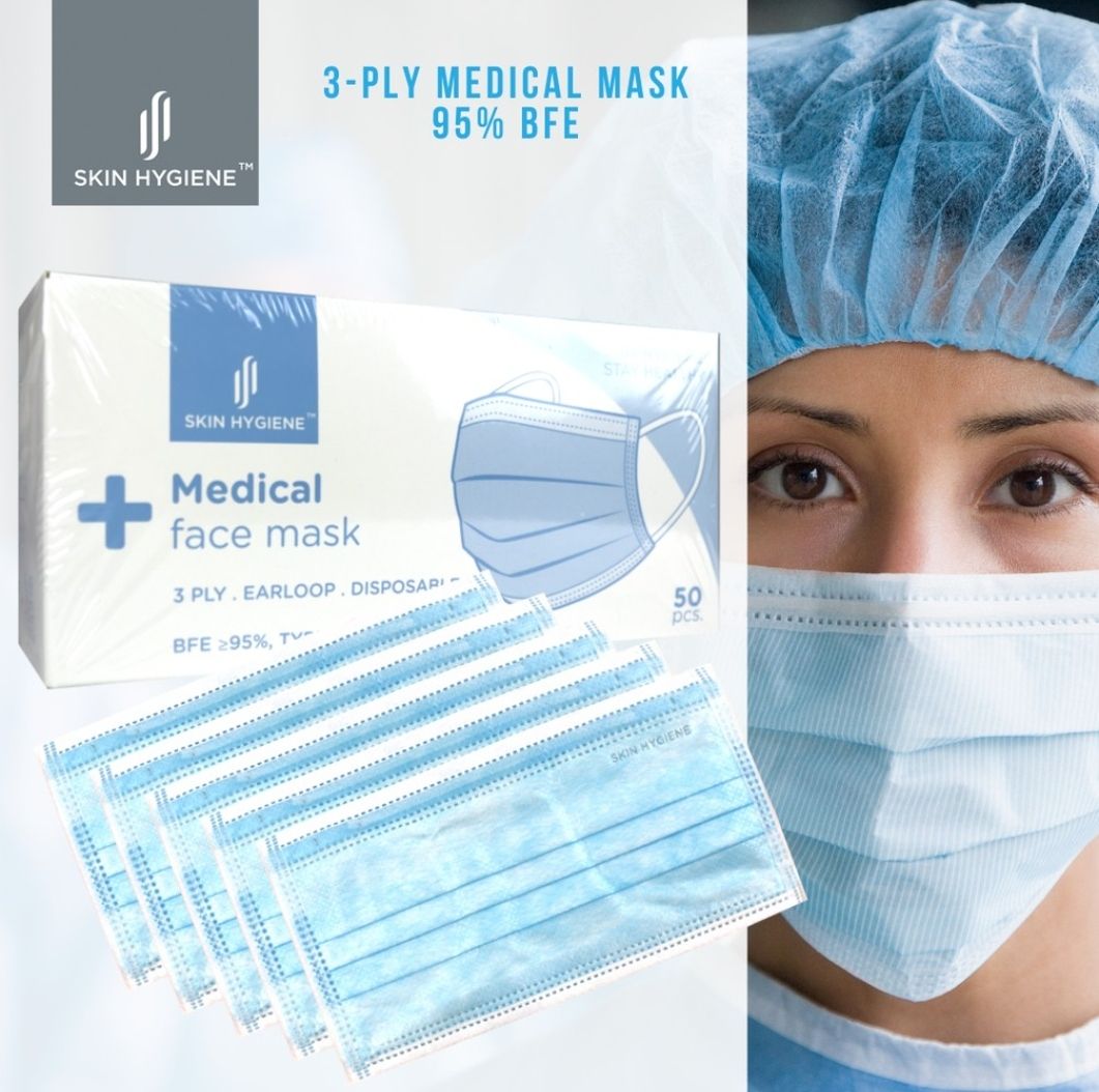 NA 3ply Face mask (medical mask) - ready stock | SKIN HYGIENE with MDA Certificate