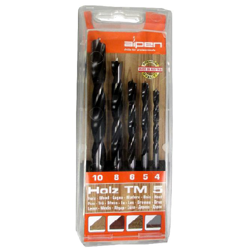 ALPEN 5-PC HOLZ Wood Drill Set