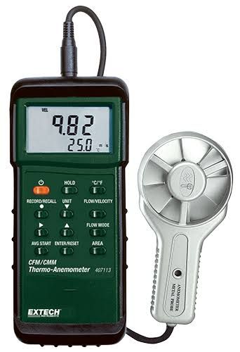 EXTECH 407113 ANEMOMETER,CFM/CMM