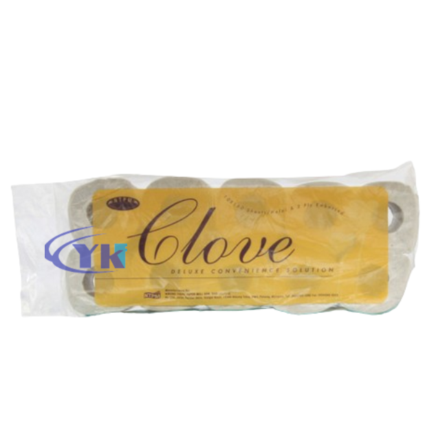 Clove Toilet Roll (2 Ply, Recycle Paper) 160's x 10 Rolls x 12 Pkt/Bundle