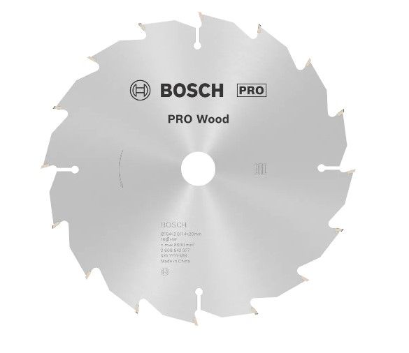 BOSCH PRO WOOD CIRCULAR SAW BLADE, 160 X 2 X 25 MM (2608642970)