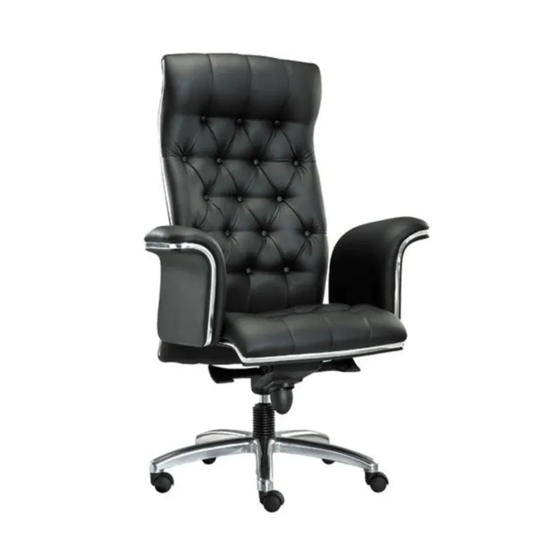 Wess CEO High Back Chair - Half Leather