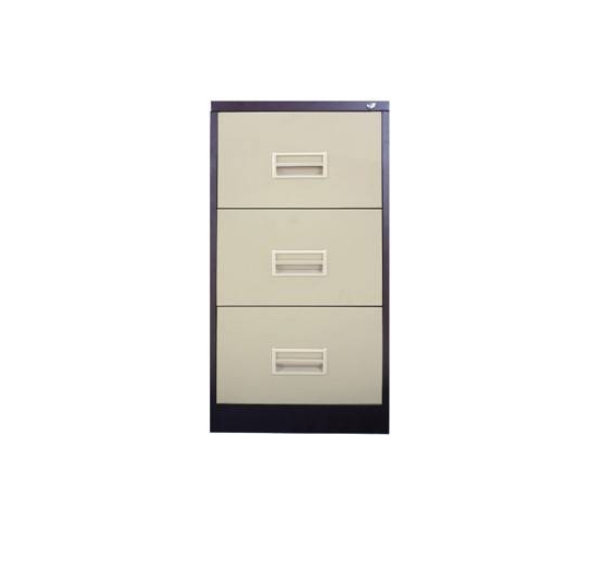 STERLING 3 DRAWER FILING CABINET WITH RECESS HANDLE C/W BALL BEARING SLIDE (S106/BB & S106/BBLB LOCKING BAR)