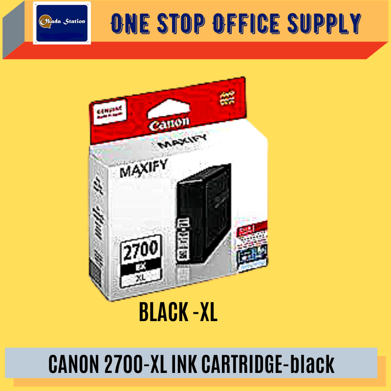 CANON 2700XL BLACK INK CARTRIDGE /Canon /Ink cartridge /Toner Cartridge /Canon 2700XL /Black Ink Cartridge /Canon Black Ink Cartridge