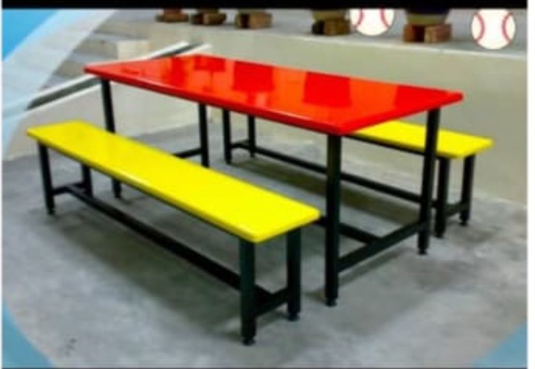 Meja Kantin Fibreglass Berkualiti Tinggi Meja Kantin Fibreglass