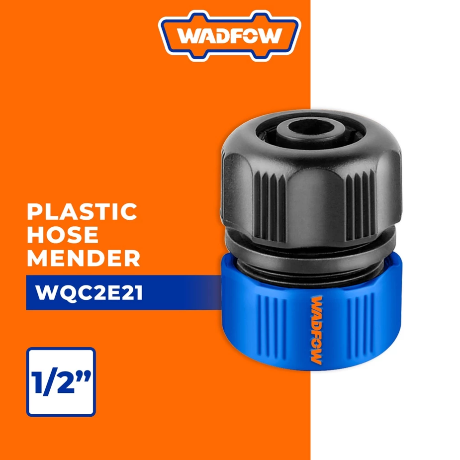 WADFOW PLASTIC HOSE MENDER QUICK CONNECTOR FOR PIPE (1/2") (WQC2E21)