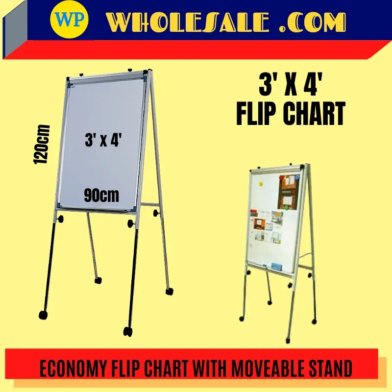 Economy Flip Chart Board 3' x 4' / Economy / Flip Chart / WHITEBOARD / Economy Flip Chart Board 3' x 4' / EFC-34