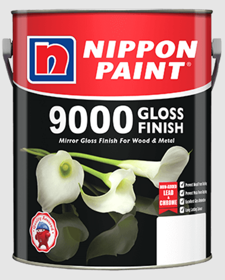 NIPPON 9000 GLOSS FINISH 5L - BLACK 1144