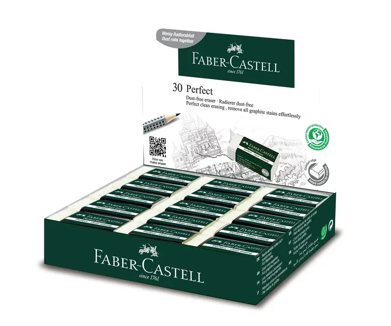 Faber-Castell Erasure PVC-free & Dust-free 30x
