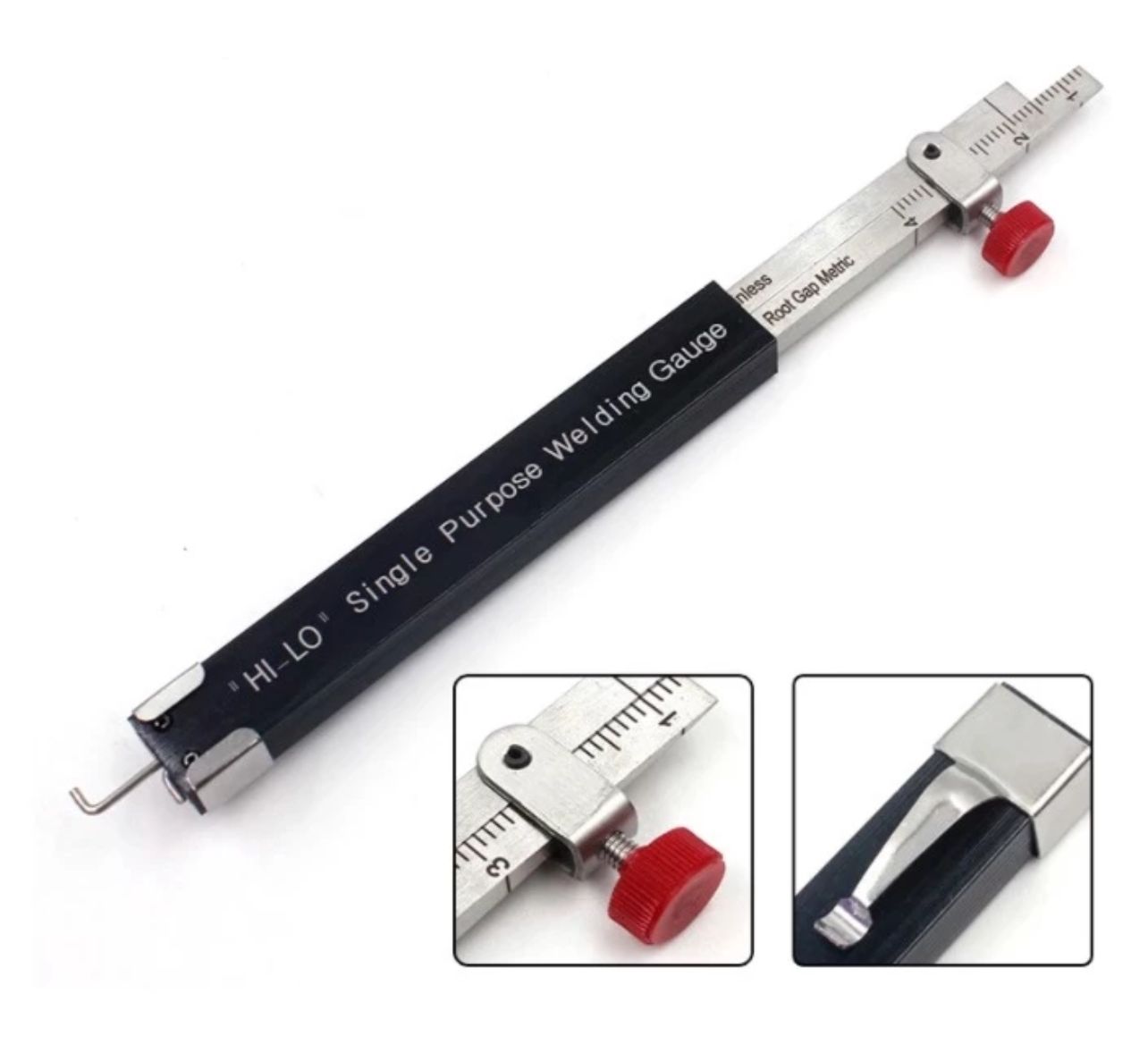 HI LO Welding Gage Internal Single Purpose Gauge Welding Ruler Root Gap Metric