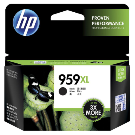 HP Ink Cartridge L0S72AA 955XL Black High Capacity
