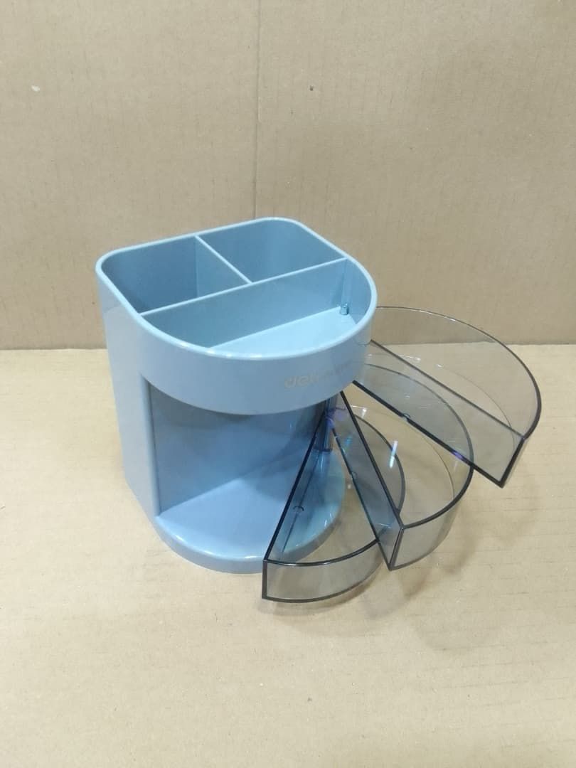 DELI E9147 Desk Organizer + Pen Holder, 86x86x103mm