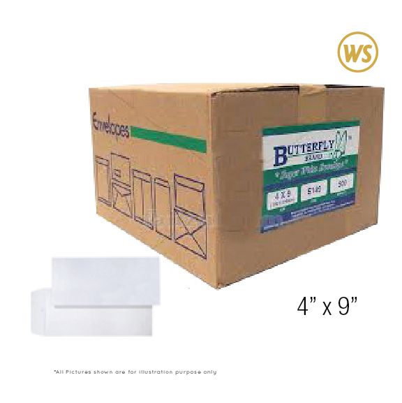 4" X 9" X 70GMS WHITE ENVELOPE