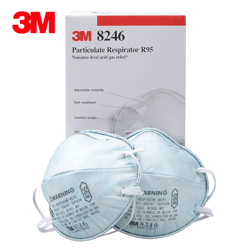 3M Particulate Respirator 8246, R95, DOSH/SIRIM [20 Pcs/Box]