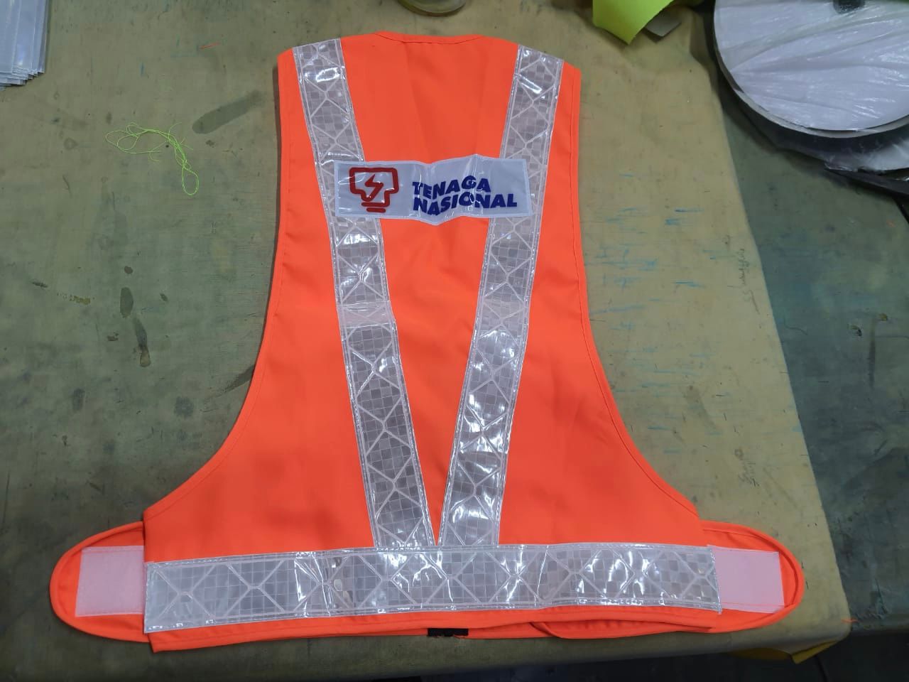 TNB Harness (VEST) Fabric Reflector Safety (White Strip)