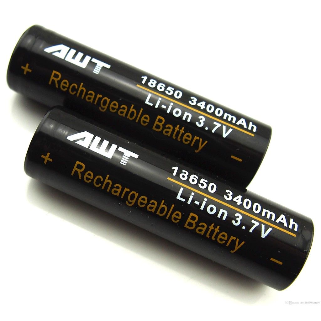 AWT Battery 3400mAh 18650 High Drain Rechargeable Battery Original