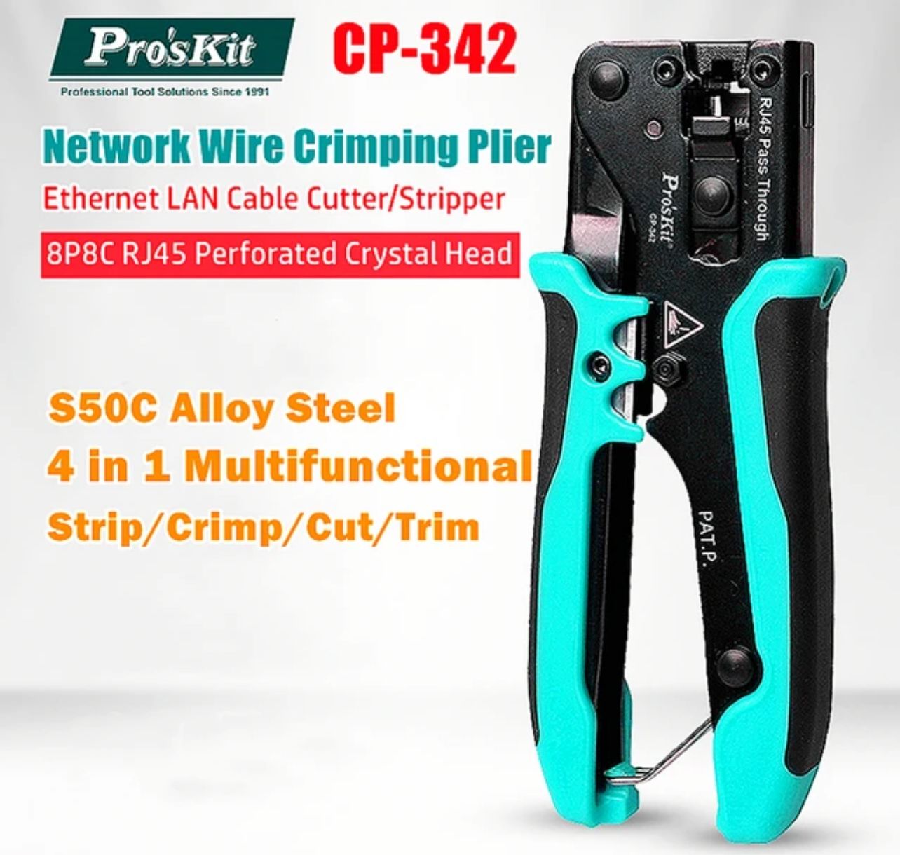 Proskit® CP - 342 Modular Plug Crimping Tool