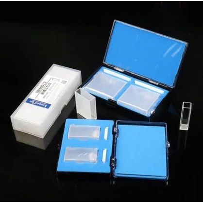Quartz/Glass Cuvette for 751/722 Spectrophotometer Double Sides Light Transmission