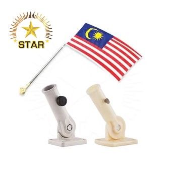 Malaysia Flag Adjustable Flag Pole (Aluminum) Flag Bracket Bendera Malaysia