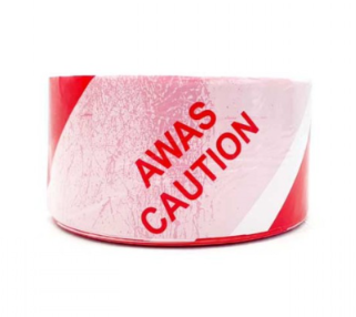 ZEBRA WARNING CAUTION TAPE 6 ROLL  2FT X 70MM
