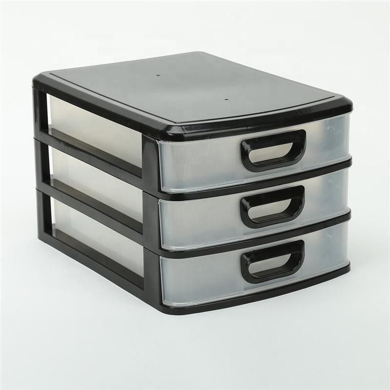 Nil *3 Tier A4 Drawer Storage Box Desk Top Stationary