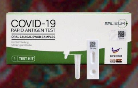 Rapid antigen test (Covid 19 detection kid) ( test Melalui mulut Dan hidung)