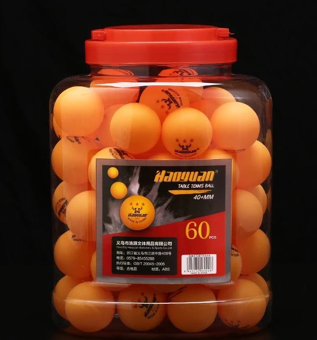 Haoyuan 3 Star Ping Pong Balls 60 Pcs Table Tennis Ball 40 mm