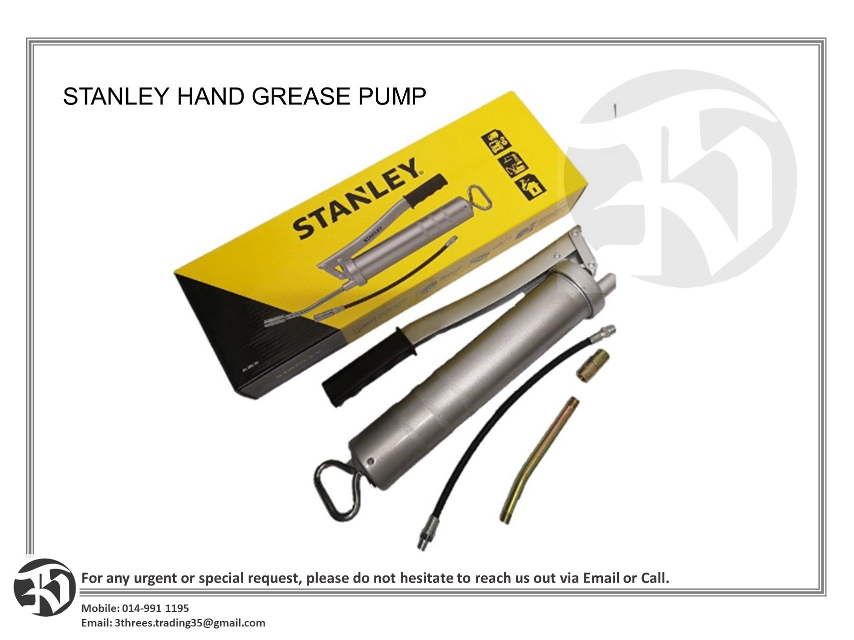 STANLEY 95-385-2V Hand Grease Pump