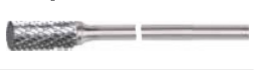 Temo Long Shank Series - 6mm Shank A0818 Double Cut Cylindrical Plain End