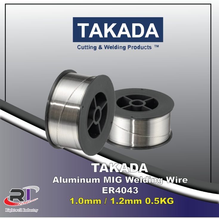 RIGHTWELL TAKADA ALUMINIUM MIG WELDING WIRE ER4043 (0.5KG)