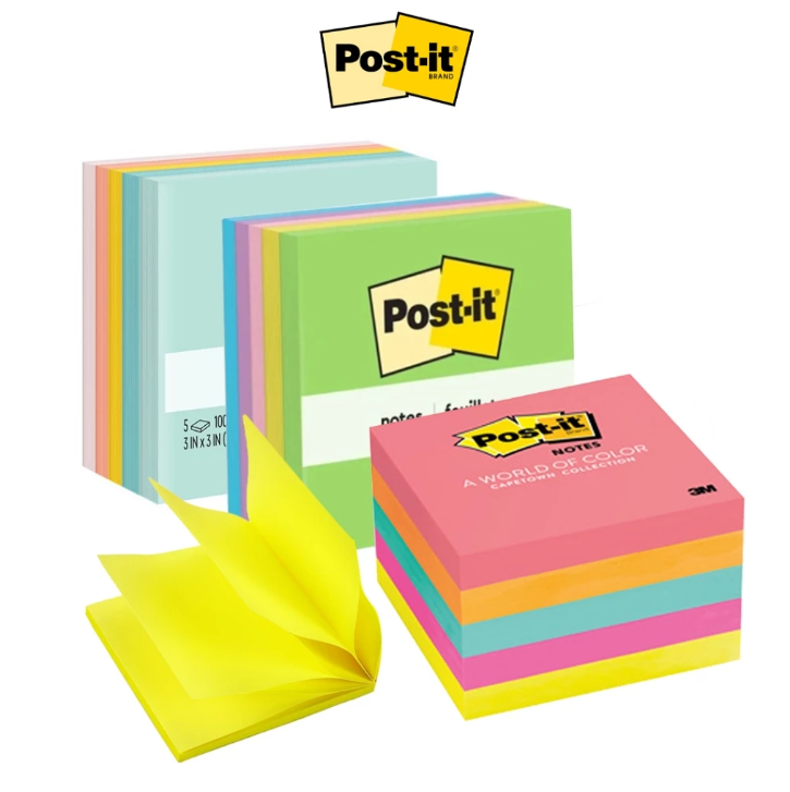Post It Sticky Note 3" x 3" Colour