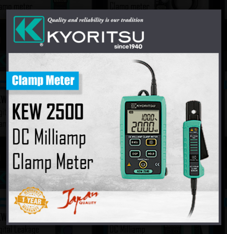 KYORITSU 2500 DC MILLIAMP CLAMP METER