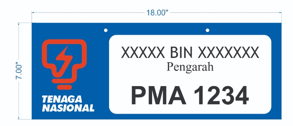 PARKING SIGNAGE - WIDTH 17IN X LENGTH 18IN
