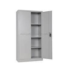 FULL HEIGHT SWING DOOR STEEL CUPBOARD GREY 915W X 457D X 1830H MM