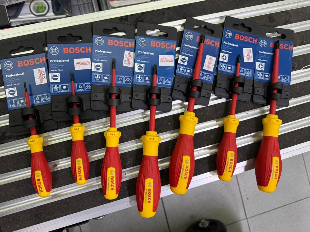 BOSCH VDE INSULATED SCREWDRIVER SET