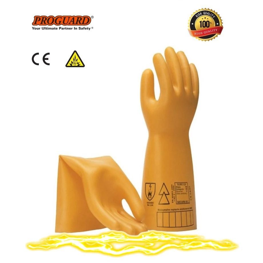 PROGUARD|14.2" SECURA ELSEC INSULATION GLOVE CLASS 0+ ELECTRICAL INSULATING RUBBER SAFETY GLOVES ELSEC- 5Kv,