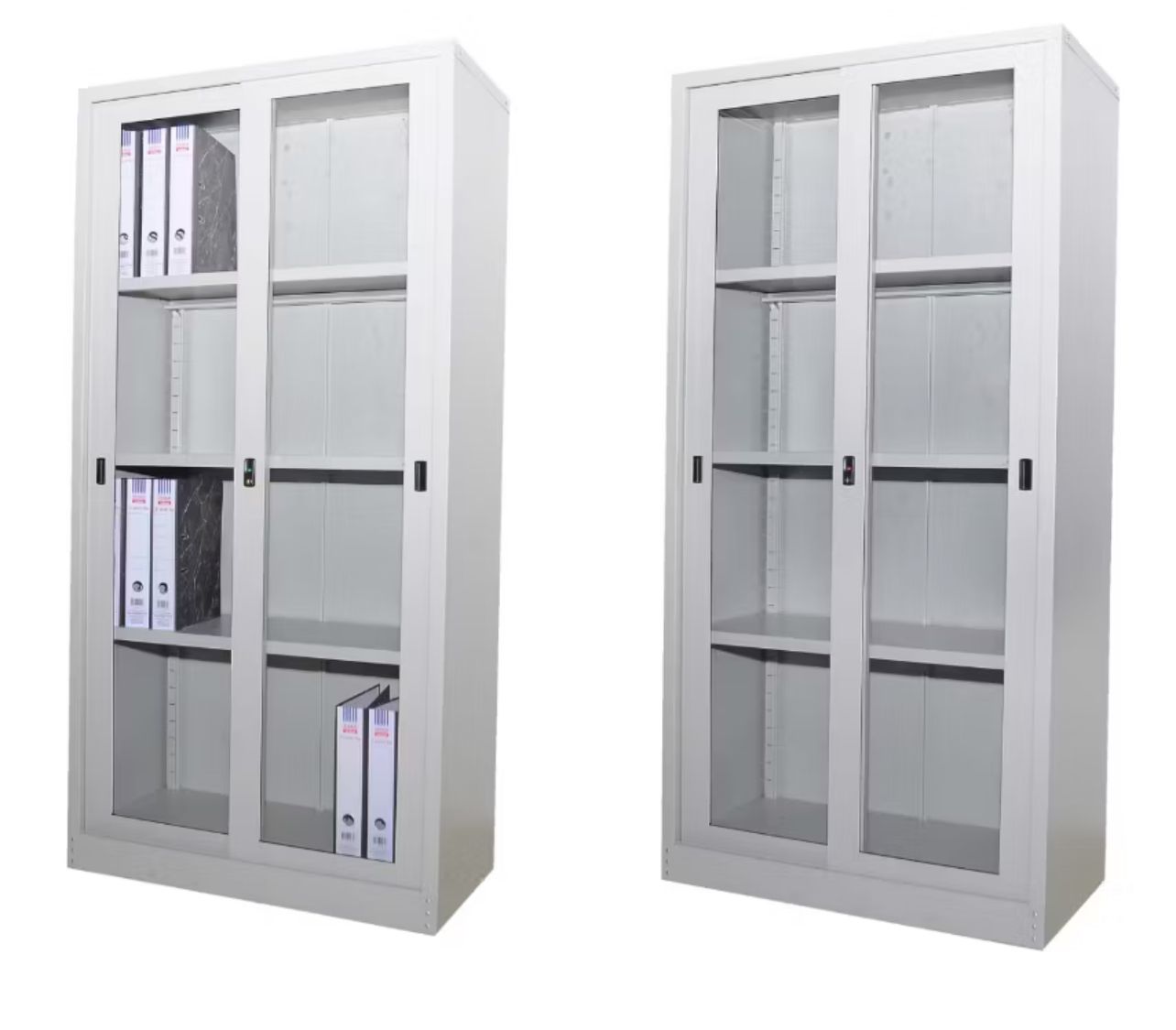 Cupboard FULL HEIGHT CUPBOARD WITH GLASS SLIDING DOOR | RAK BUKU | RAK SIMPANAN | RAK PEJABAT